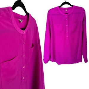Old Navy Fuchsia Blouse Large L